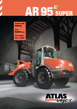 Gumikerekes homlokrakodók Atlas AR 95 E Super