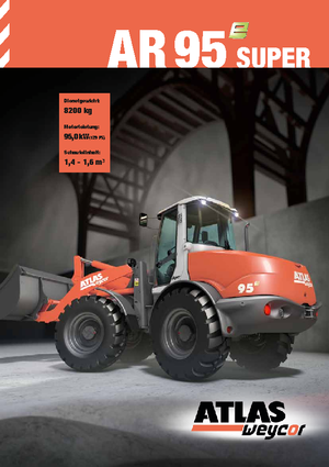 Gumikerekes homlokrakodók Atlas AR 95 E Super