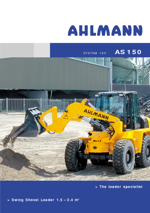 Gumikerekes homlokrakodók Ahlmann AS 150 e