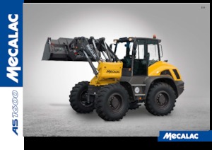 Gumikerekes homlokrakodók Mecalac AS1600