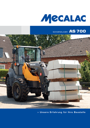 Gumikerekes homlokrakodók Mecalac AS 700