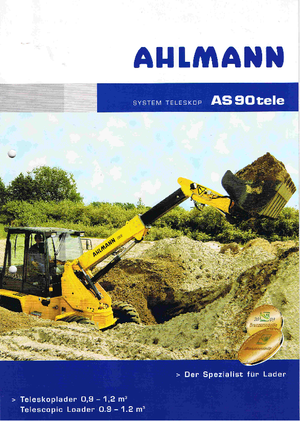 Gumikerekes homlokrakodók Ahlmann AS 90 tele