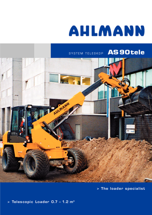 Gumikerekes homlokrakodók Ahlmann AS 90 tele