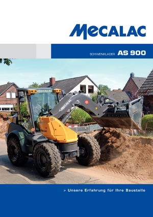 Gumikerekes homlokrakodók Mecalac AS 900
