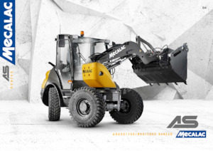 Gumikerekes homlokrakodók Mecalac AS1000