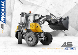 Gumikerekes homlokrakodók Mecalac AS1000