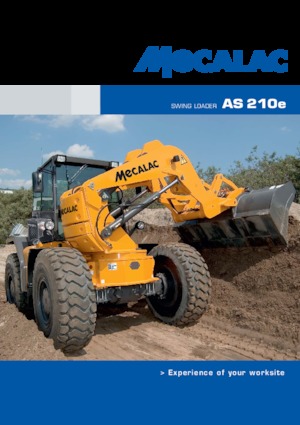 Gumikerekes homlokrakodók Mecalac AS210e
