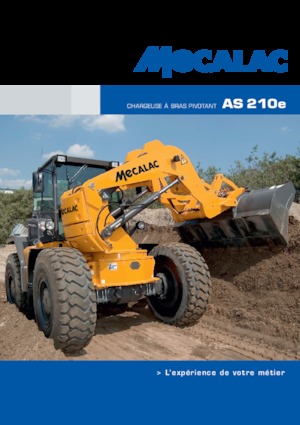 Gumikerekes homlokrakodók Mecalac AS210e