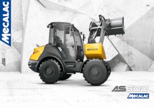 Gumikerekes homlokrakodók Mecalac AS600