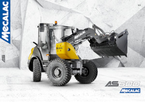 Gumikerekes homlokrakodók Mecalac AS600