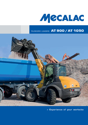 Gumikerekes homlokrakodók Mecalac AT 1050