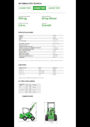 Gumikerekes homlokrakodók Avant Tecno Avant 528