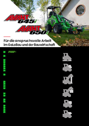 Gumikerekes homlokrakodók Avant Tecno Avant 650