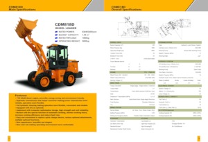 Gumikerekes homlokrakodók Lonking CDM818D