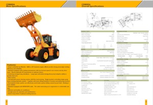 Gumikerekes homlokrakodók Lonking CDM856