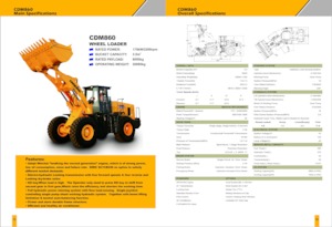 Gumikerekes homlokrakodók Lonking CDM860
