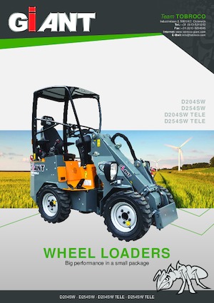 Gumikerekes homlokrakodók Giant D 254 SW