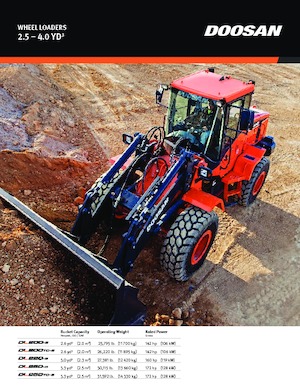 Gumikerekes homlokrakodók Doosan DL200-5