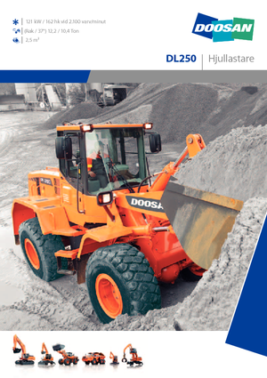 Gumikerekes homlokrakodók Doosan DL 250