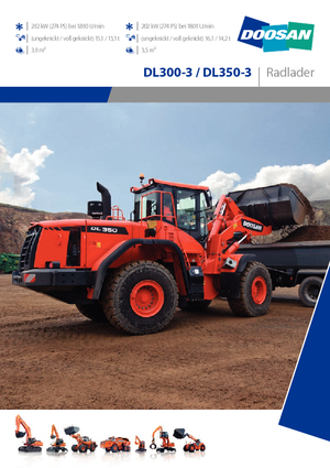 Gumikerekes homlokrakodók Doosan DL350-3
