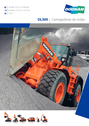 Gumikerekes homlokrakodók Doosan DL 300
