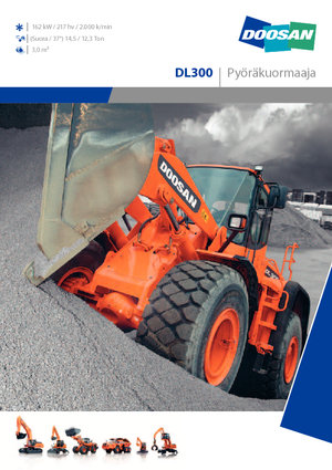 Gumikerekes homlokrakodók Doosan DL 300