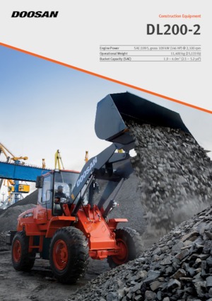 Gumikerekes homlokrakodók Doosan DL200-2