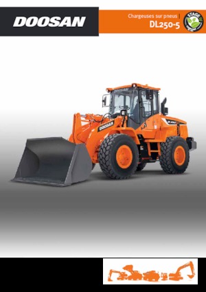 Gumikerekes homlokrakodók Doosan DL250-5