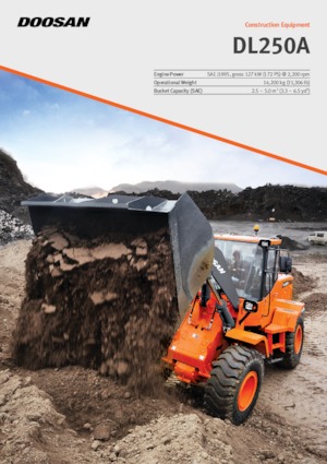 Gumikerekes homlokrakodók Doosan DL250A