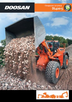 Gumikerekes homlokrakodók Doosan DL420-5