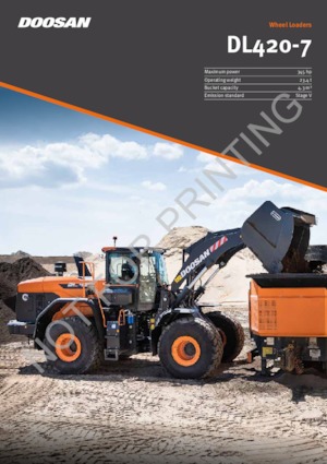 Gumikerekes homlokrakodók Doosan DL420-7