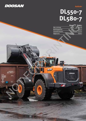 Gumikerekes homlokrakodók Doosan DL580-7