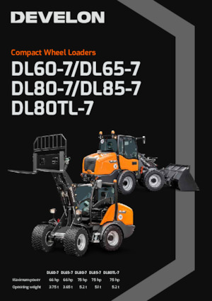 Gumikerekes homlokrakodók Develon DL80TL-7