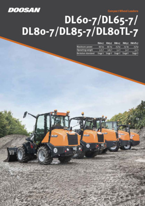 Gumikerekes homlokrakodók Doosan DL60-7