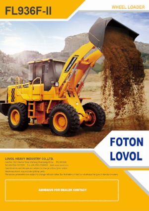 Gumikerekes homlokrakodók Foton Lovol FL936H