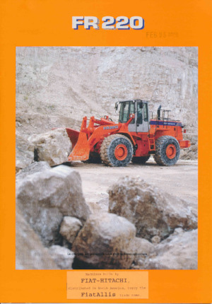 Gumikerekes homlokrakodók Fiat-Hitachi FR 220