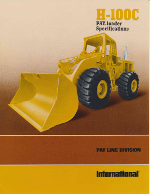 Gumikerekes homlokrakodók International Harvester H-100C