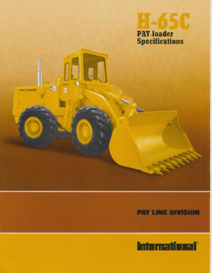 Gumikerekes homlokrakodók International Harvester H-65C