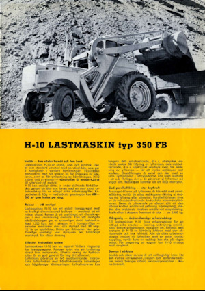 Gumikerekes homlokrakodók Volvo H10-350FB