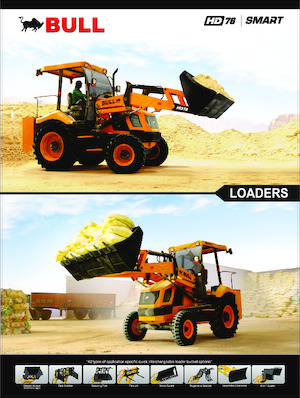 Gumikerekes homlokrakodók Bull HD76