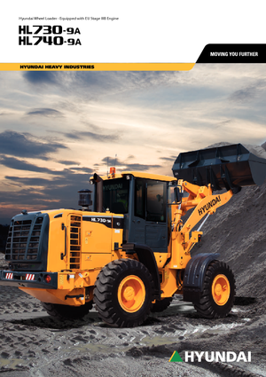 Gumikerekes homlokrakodók Hyundai HL 740-9 A