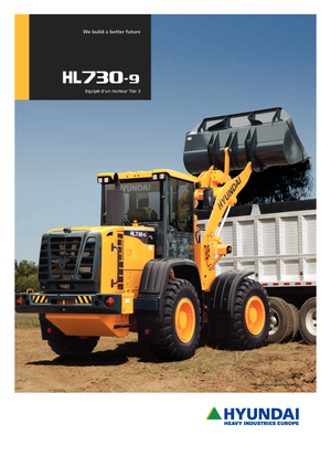 Gumikerekes homlokrakodók Hyundai HL 730-9