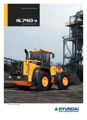 Gumikerekes homlokrakodók Hyundai HL 740-9