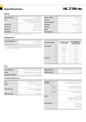 Gumikerekes homlokrakodók Hyundai HL 770-9 A