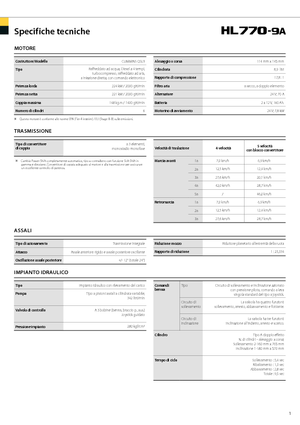 Gumikerekes homlokrakodók Hyundai HL 770-9 A
