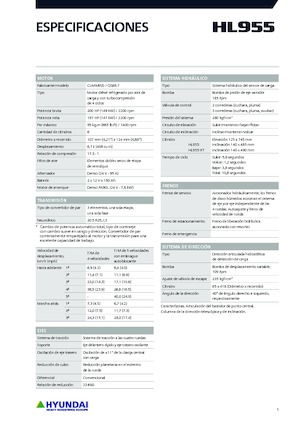 Gumikerekes homlokrakodók Hyundai HL955
