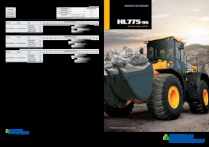 Gumikerekes homlokrakodók Hyundai HL775-9S
