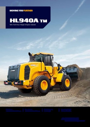 Gumikerekes homlokrakodók Hyundai HL940ATM