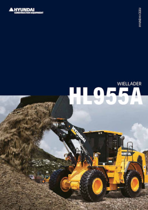 Gumikerekes homlokrakodók Hyundai HL955A