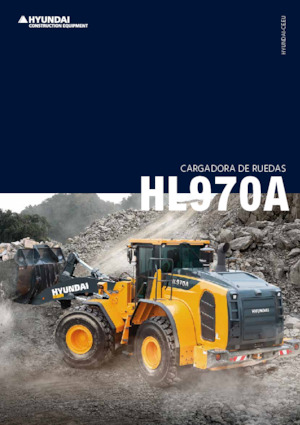 Gumikerekes homlokrakodók Hyundai HL970A